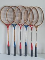 6 vintage badmintonrackets: 2 houten - 4 metaal - badminton, Nieuw