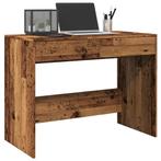 vidaXL Bureau 101x50x76,5 cm bewerkt hout oud houtkleurig, Verzenden, Nieuw