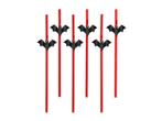 Halloween Rietjes Vleermuis 24cm 6st, Verzenden, Nieuw