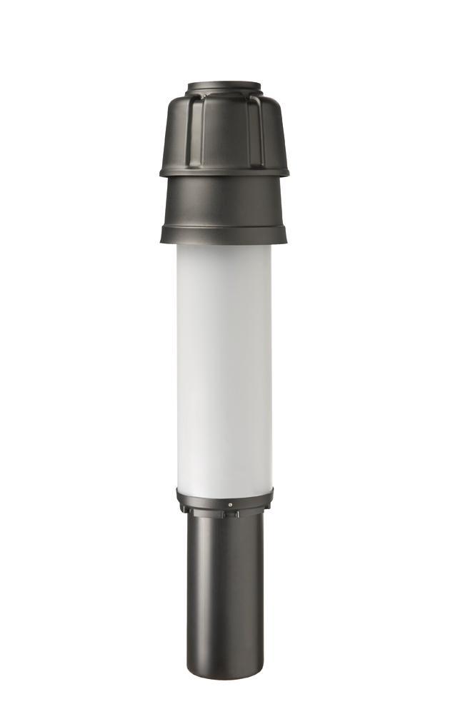 Rolux half CLV/Cascade Dakdoorvoer PP/KS 125/166 zwart, Doe-het-zelf en Verbouw, Buizen en Afvoer, Ophalen of Verzenden