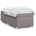vidaXL Boxspring met matras stof taupe 90x190 cm, 90 cm, Eenpersoons, Verzenden, Nieuw