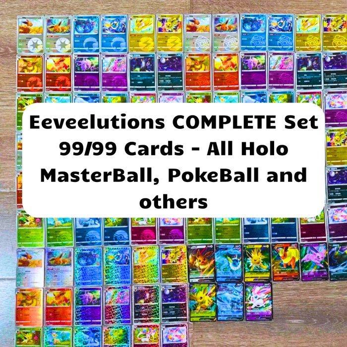 Pokémon - Eeveelutions COMPLETE Set 99/99 Cards - All Holo, Hobby en Vrije tijd, Verzamelkaartspellen | Pokémon