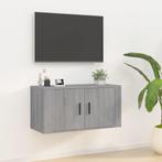 vidaXL Tv-wandmeubel 80x34,5x40 cm grijs sonoma eikenkleurig, Verzenden, Nieuw, 50 tot 100 cm, Minder dan 100 cm