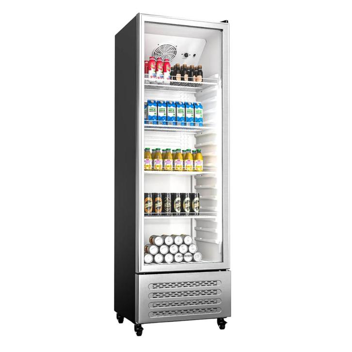 Drankenkoelkast display horeca koelkast glazen deur 306L RVS, Witgoed en Apparatuur, Koelkasten en IJskasten, 200 liter of meer