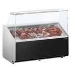 GGM Gastro | Koelvitrine - 1300mm - Donkerrood voorpaneel |, Verzenden, Nieuw in verpakking, Decoratie