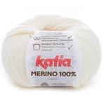 Katia Merino 100% - 03 ecru - Wol Garen, Hobby en Vrije tijd, Breien en Haken, Ophalen of Verzenden, Nieuw