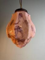 Plafondlamp - Art Deco Hanglamp met Gemarmerde Roze Kleurige, Antiek en Kunst