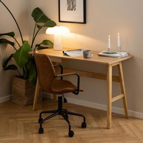 *WOONWINKEL* Klein Bureau Eiken Hout 120 Cm, Huis en Inrichting, Bureaus, Nieuw, Verzenden