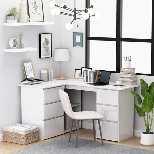 Compact Hoekbureau Wit | OP=OP | Tweedekansje, Huis en Inrichting, Bureaus, Nieuw, Bureau, Ophalen of Verzenden