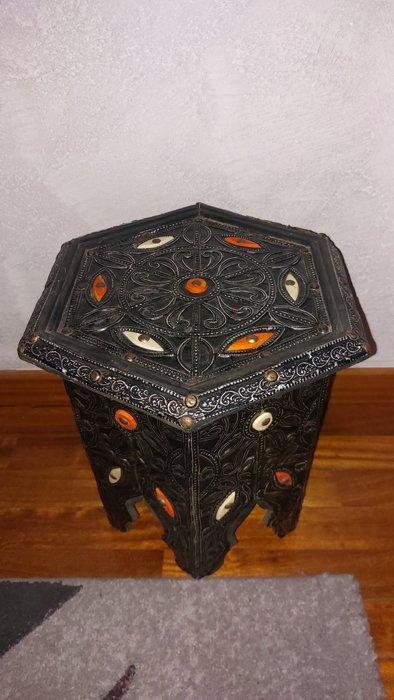 Middentafel - Hout, Been, Tin - Met de hand gemaakt, Antiek en Kunst, Curiosa en Brocante