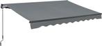2dekans | Zonnescherm / Luifel - 250 x 200 cm - Donkergrijs, Tuin en Terras, Zonneschermen, Ophalen of Verzenden, Zo goed als nieuw