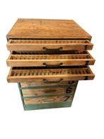 Ladekast - Hout - Typografie - Printer Letterbakje kast