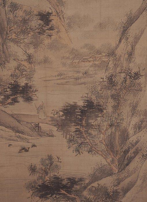 Very fin landscape in light colors, signed - including, Antiek en Kunst, Antiek | Overige Antiek