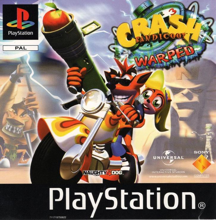 Crash Bandicoot 3: Warped - PlayStation 1, Spelcomputers en Games, Games | Sony PlayStation 1, Zo goed als nieuw, Ophalen of Verzenden