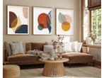 HUHU209 – Stijlvol Canvas Schilderij - set van 3 - 50 x 70, Verzenden, Nieuw