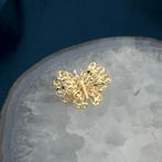 Gouden hanger van een vlinder (vlinder kettinghanger), Ophalen of Verzenden, Gebruikt, Goud, Overige merken
