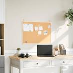 vidaXL Kurkbord met massief grenenhouten frame 80x55 cm, Verzenden, Nieuw in verpakking