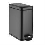 Slanke washroom prullenbak zwart 5ltr 31,5hx 28,5bx 16dcm, Verzenden, Nieuw in verpakking