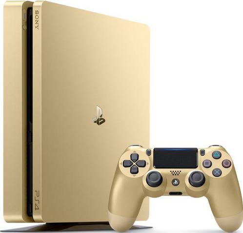 Sony PlayStation 4 Slim 500GB-Goud (PlayStation 4) Gebruikt, Spelcomputers en Games, Spelcomputers | Sony PlayStation 4, Zo goed als nieuw