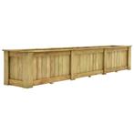 vidaXL Plantenbak verhoogd 291x50x50 cm geïmpregneerd, Tuin en Terras, Bloembakken en Plantenbakken, 100 cm of meer, Verzenden