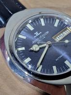 Jaeger LeCoultre Day Date 1970, Sieraden, Tassen en Uiterlijk, Horloges | Heren, Staal, Zo goed als nieuw, Polshorloge, Leer