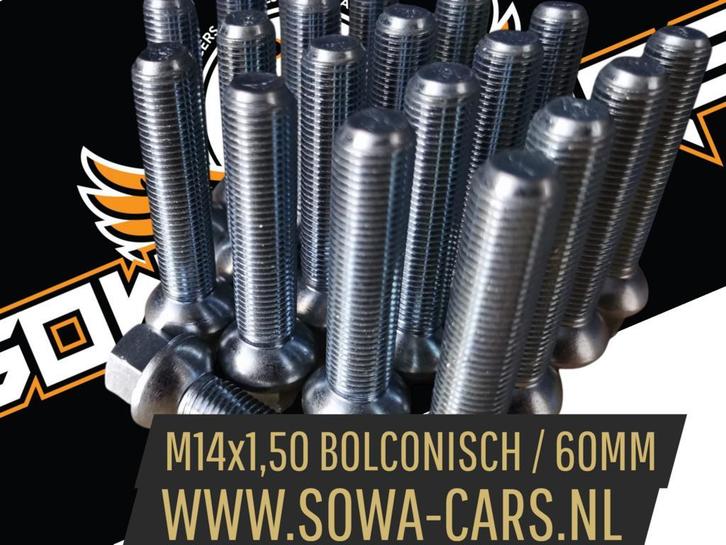 Wielbouten M14x1,50 Bolonisch 60mm ( M14 x 1,50 ), Auto diversen, Tuning en Styling, Ophalen of Verzenden