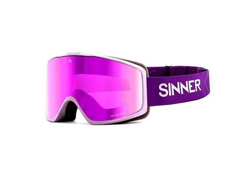 Sinner Sin Valley S Skibril 2023 - Paars + GRATIS EXTRA LENS, Huis en Inrichting, Woonaccessoires | Overige, Nieuw, Verzenden