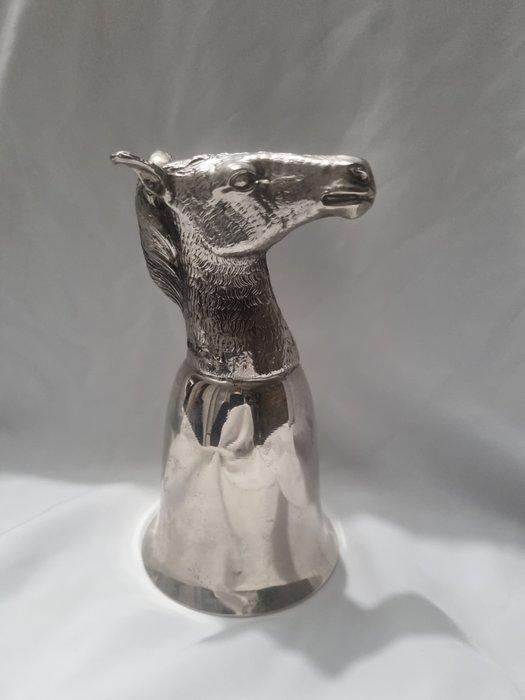 Mauro Manetti - Wijnglas - paard - Verzilverd, Metaal -, Antiek en Kunst, Antiek | Meubels | Tafels