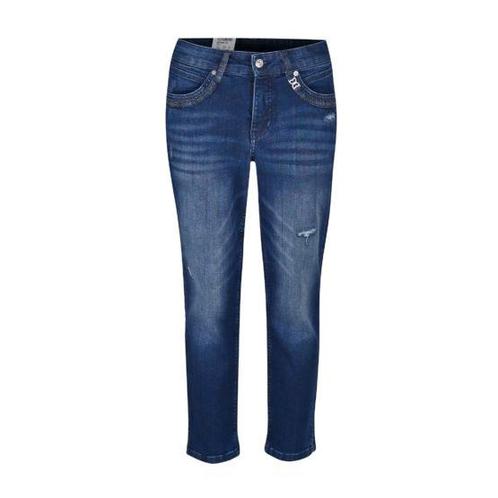 MAC • blauwe jeans MELANIE 7/8 heart • 36, Kleding | Dames, Broeken en Pantalons, Blauw, Nieuw, Maat 36 (S), Verzenden