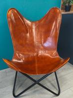 Stoel - Metaal, Leder - Vlinderstoel Bruin