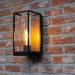 ACTIE: Lutec Flair wandlamp zwart & hout E27 fitting FOIR, Huis en Inrichting, Nieuw, Verzenden
