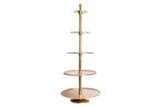 Design XXL taartplateau ABSTRACT 150cm goud metaal met vijf, Huis en Inrichting, Woonaccessoires | Vazen, Ophalen of Verzenden