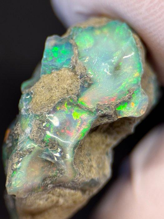 Opaal Ruw - Hoogte: 2.8 cm - Breedte: 1.5 cm- 4.62 g - (1), Verzamelen, Mineralen en Fossielen