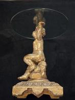 Middentafel - Hout, Kristal - Cherubijn Putto Sculptuur, Antiek en Kunst