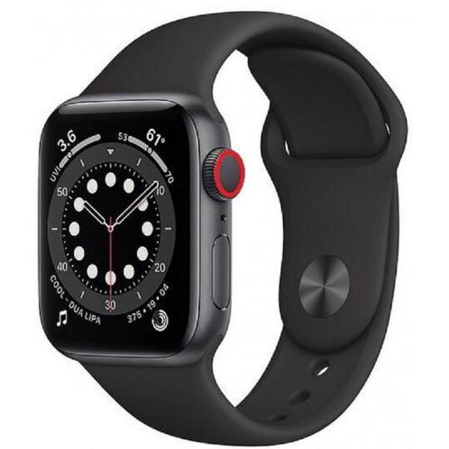 Apple Watch Series 7 45mm LTE Zwart, Telecommunicatie, Mobiele telefoons | Toebehoren en Onderdelen, Zo goed als nieuw, Ophalen of Verzenden
