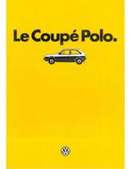 1986 VOLKSWAGEN POLO COUPÉ BROCHURE FRENCH, Nieuw, Volkswagen, Author