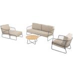 Prego stoel bank loungeset 5 delig rope taupe Taste 4SO, Tuin en Terras, Tuinsets en Loungesets, Ophalen of Verzenden, Nieuw