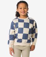 HEMA Kindertrui sweatstof blokken ecru, Verzenden, Nieuw