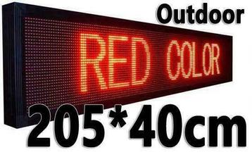 Professionele LED lichtkrant 205*40cm - SALE!! + TOETSENBORD