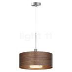 Bruck Cantara Hout Hanglamp LED, chroom mat/lampenkap eikenh, Verzenden, Nieuw
