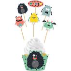 Monster Cupcake Toppers 12 delig, Verzenden, Nieuw