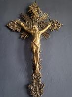 Crucifix - Gepatineerd brons - Early 20th century - Antiek