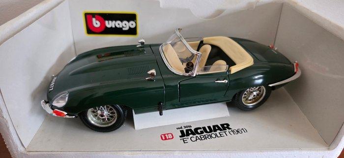 Bburago 1:18 - Modelauto - Jaguar E Cabriolet (1961), Hobby en Vrije tijd, Modelauto's | 1:5 tot 1:12