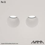 FOS11 Trimless Inbouwspot Dubbel Rond-Schuin - Gips - 2x..., Ophalen of Verzenden, Nieuw