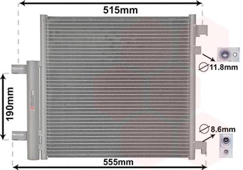 LUCHTCONDENSATOR VOOR CHEVROLET SPARK M300 2010-2015, Auto-onderdelen, Airco en Verwarming, Nieuw, Ophalen of Verzenden