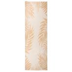 vidaXL Buitenkleed met bladpatroon platgeweven 80x250 cm, Verzenden, Nieuw