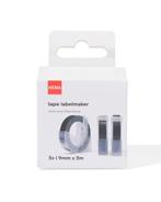 HEMA Navulset labelmaker tape 9mmx3m zwart - 3 stuks, Verzenden, Nieuw