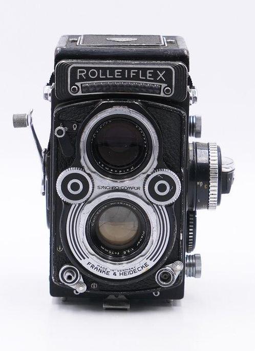 Rollei Mod.RolleiflexSynchro-Compur con Zeiss Planar -, Audio, Tv en Foto, Fotocamera's Analoog