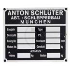 GRANIT Typeplaatje Schluter Schluter - 154090130, Auto-onderdelen, Nieuw