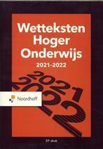 Wetteksten Hoger Onderwijs 2021-2022, 9789001747671, Verzenden, Zo goed als nieuw, HBO